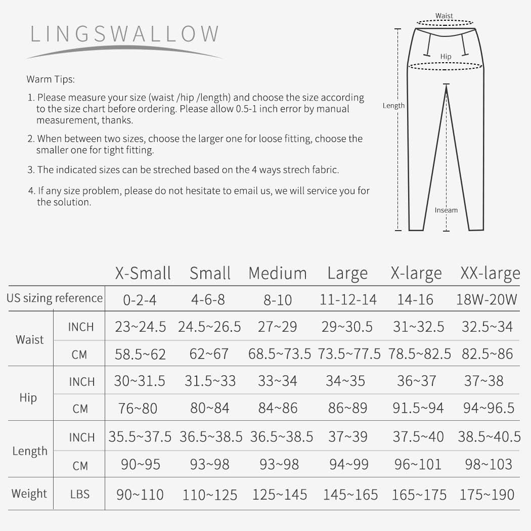 High Waist Yoga Pants - Yoga Pants with Pockets Tummy Control, 4 Ways Stretch Workout Running Yoga Leggings